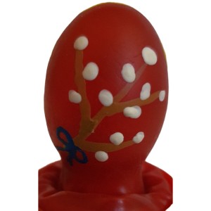 CONDOMERIE - PRESERVATIVOS NOVIDADES PINTADOS À MÃO OVO DE PÁSCOA VERMELHO